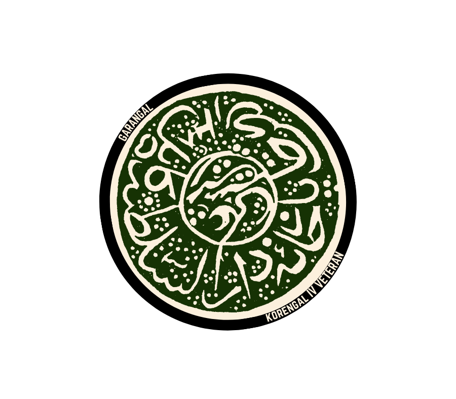 Korengal IV Veteran támogatói Garangal felvarró