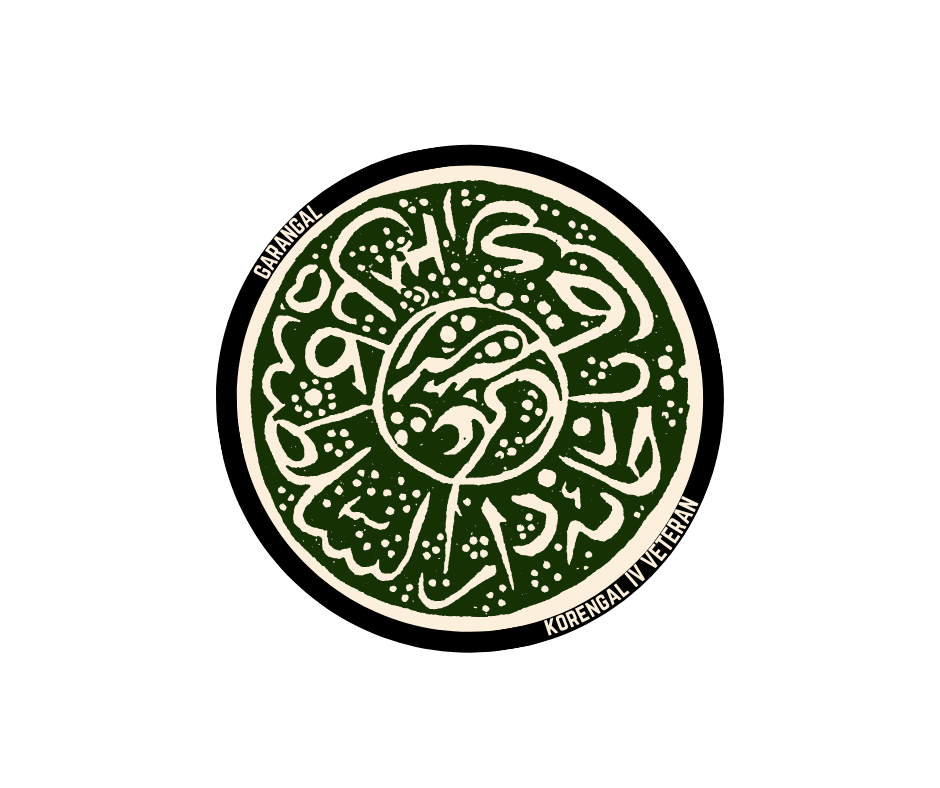 Korengal IV Veteran támogatói Garangal felvarró