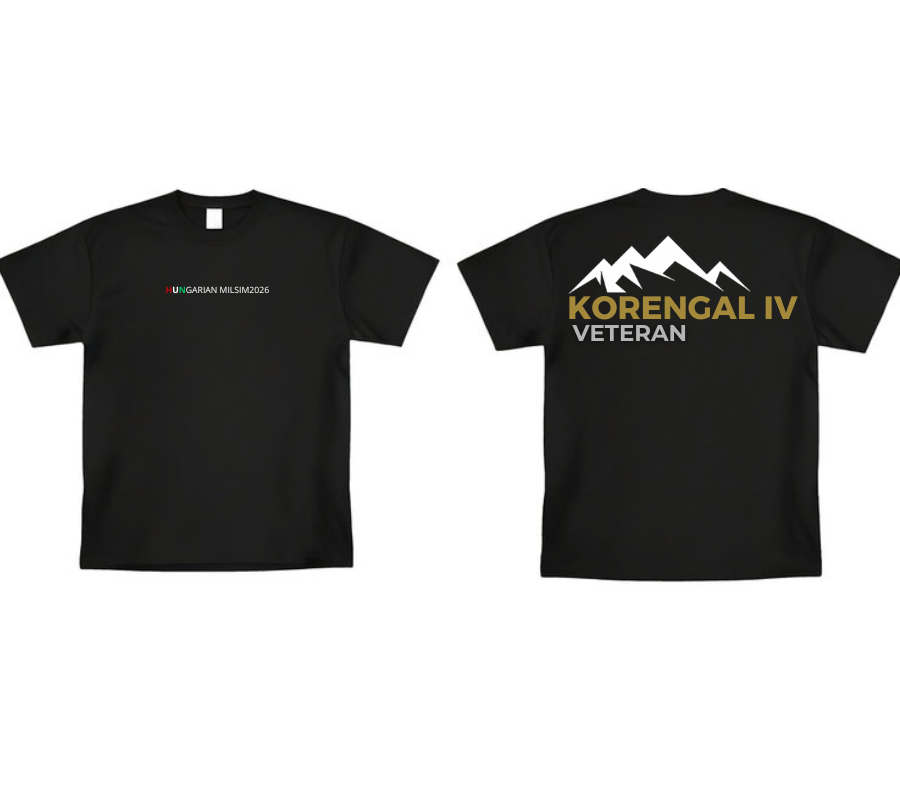 Korengal IV Veteran támogatói póló (fekete)
