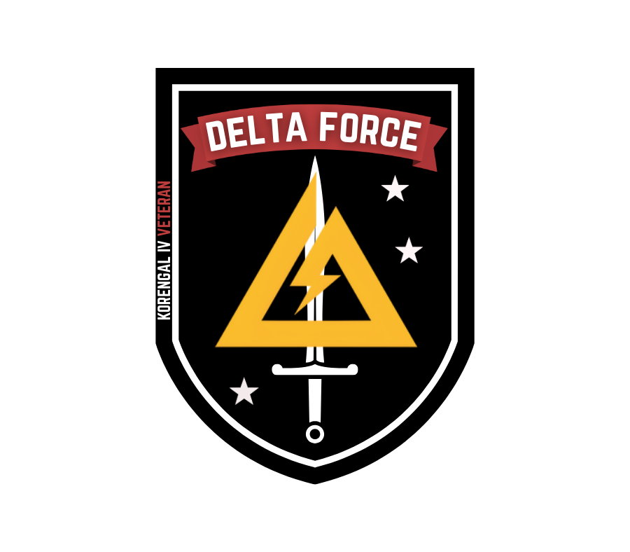 Korengal IV Veteran támogatói Delta Force felvarró
