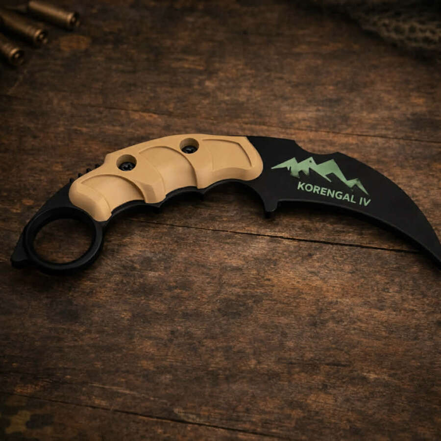 Korengal IV – Karambit (homok) Foszforeszkáló kivitel