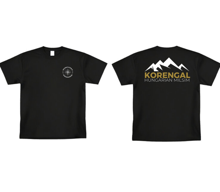 Korengal IV Veterean Támogatói Póló (V2) (fekete)